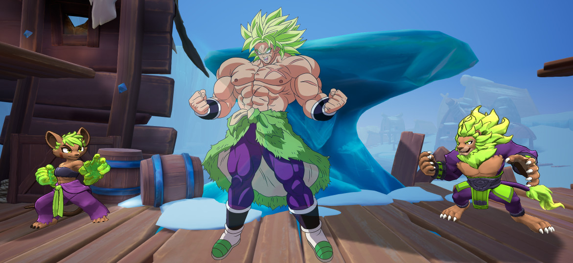 Broly Mod Marvel Rivals Double Broly Double Pack Mod for Rivals of Aether II | ROA2 Mods