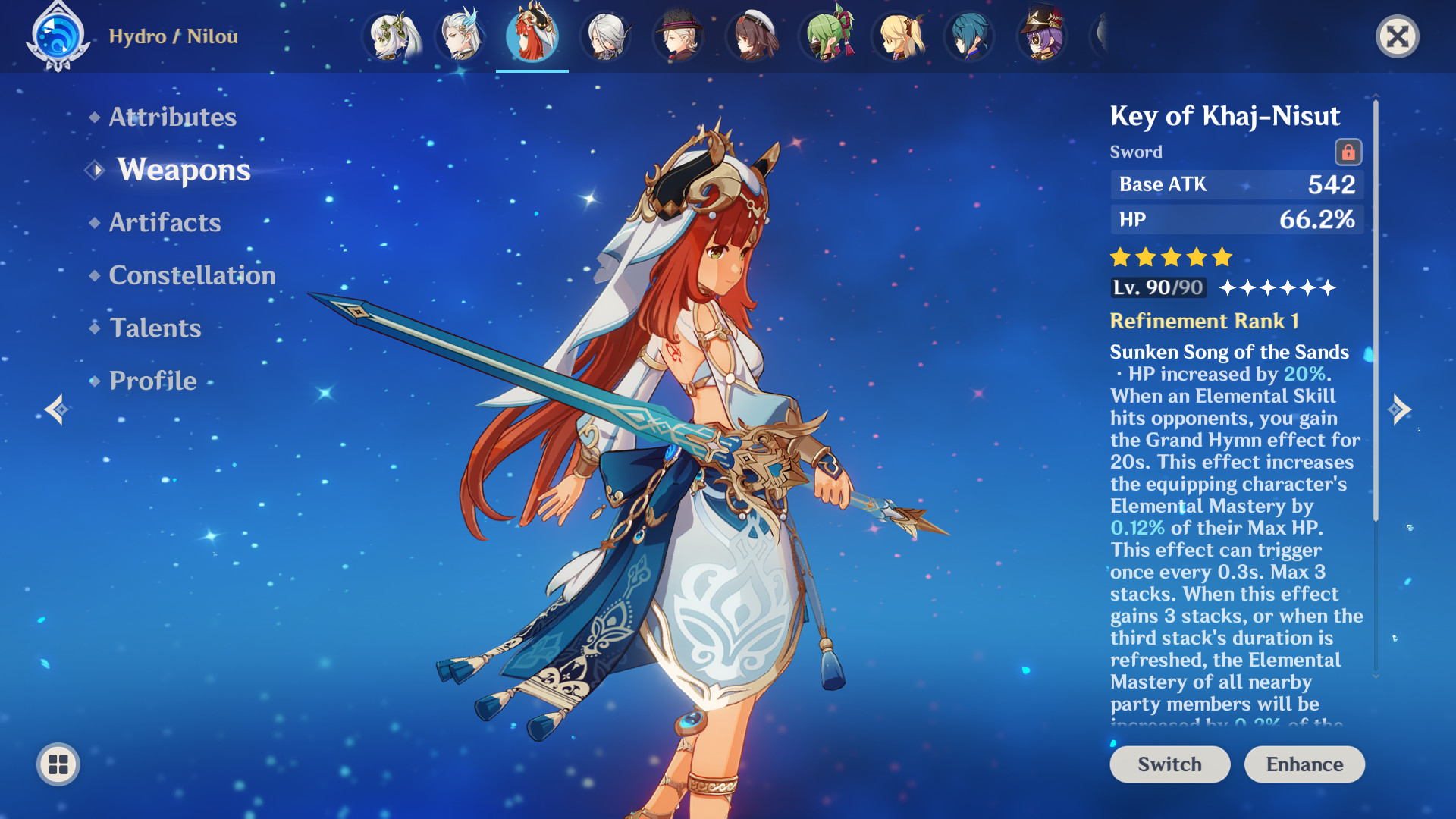 slightly recolored freedom-sworn for nilou