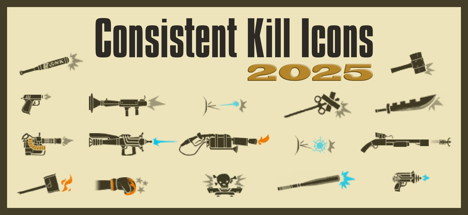 Consistent & Missing Kill Icons 2025 Mod for Team Fortress 2 | TF2 Mods