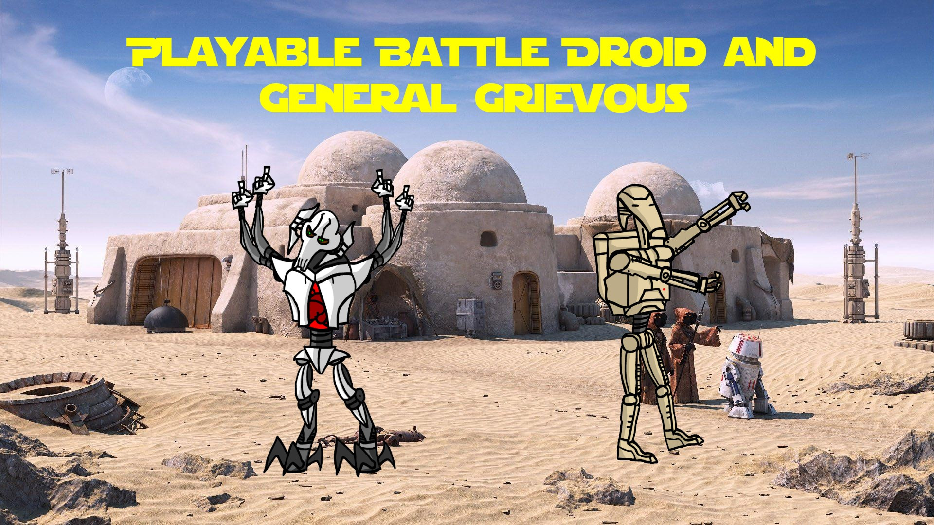 Playable Battle Droid and General Grievous