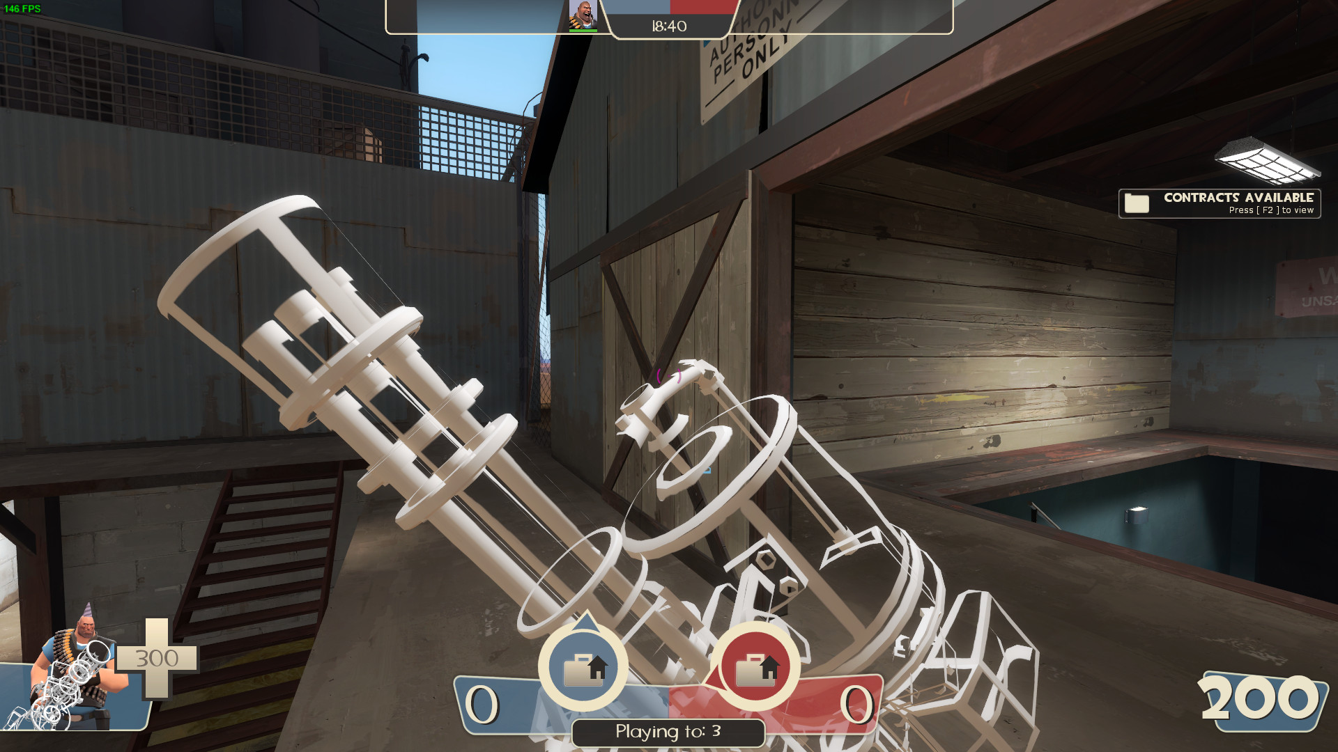 Hand drawn minigun