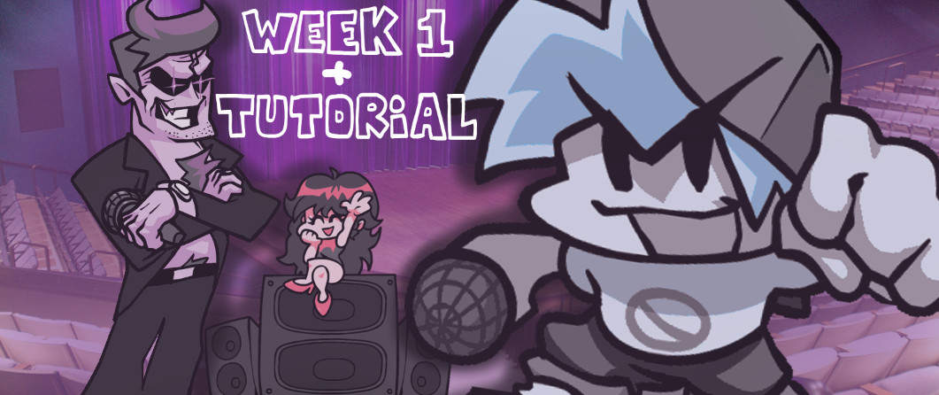 FNF MY RE-COLORED STYLE week 1 + tutorial