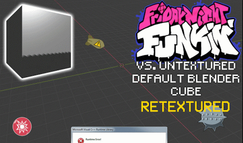 VS Blender Cube RETEXTURED