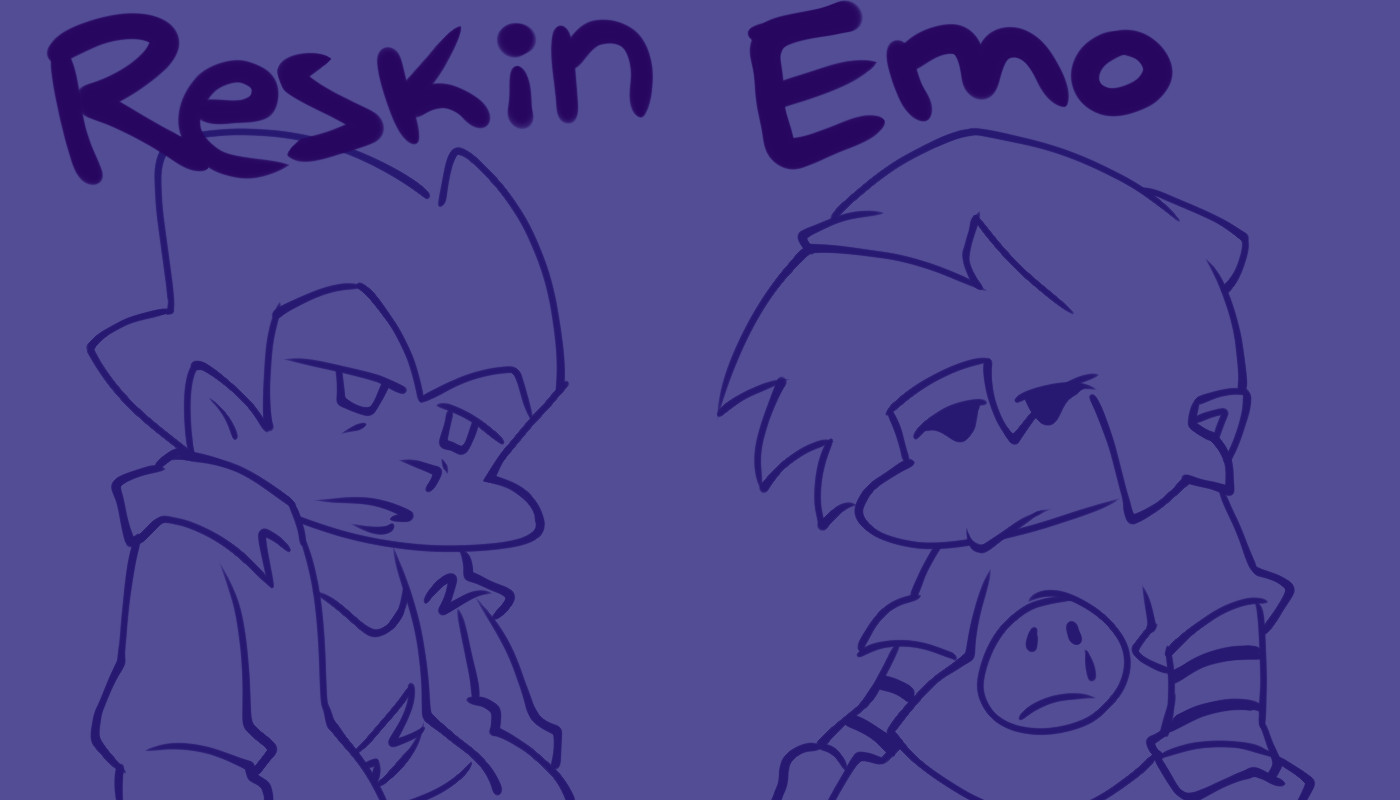 Bf and Pico Emo ver. (playbles)