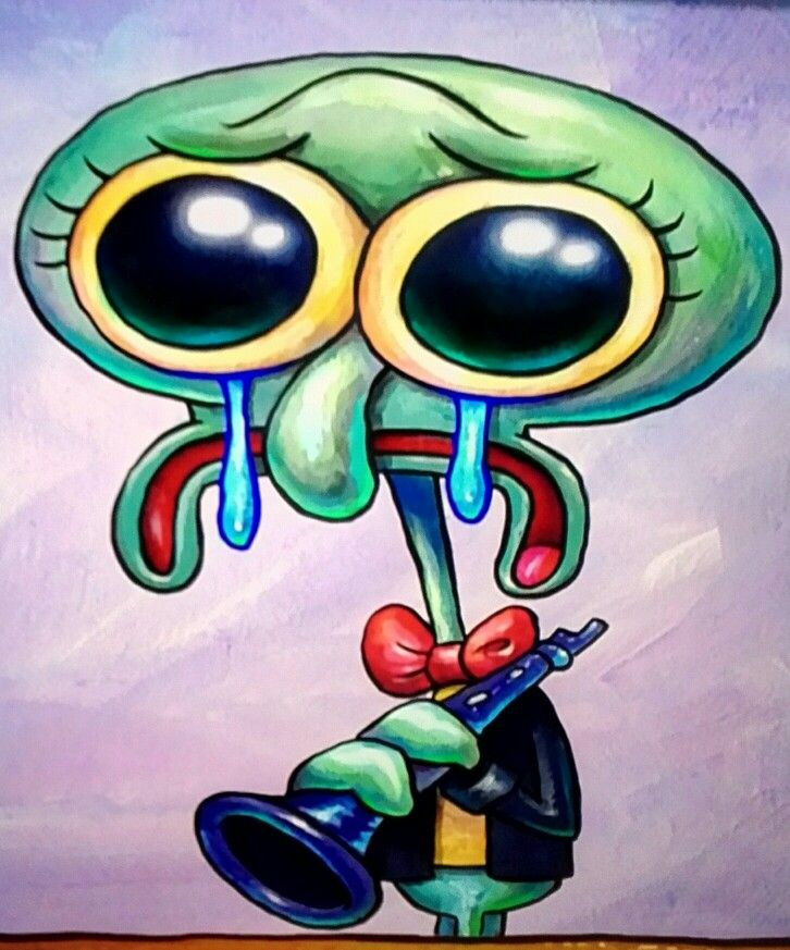 squidward yell but charted