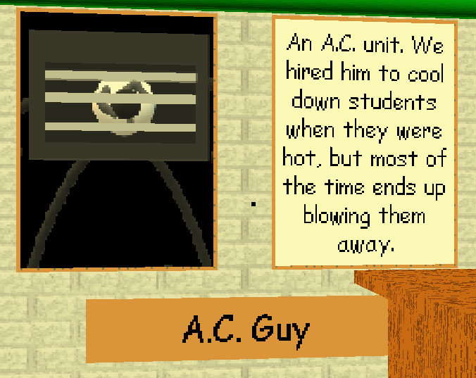 A c unit as cloudycopter mod for baldi s basics baldi mods