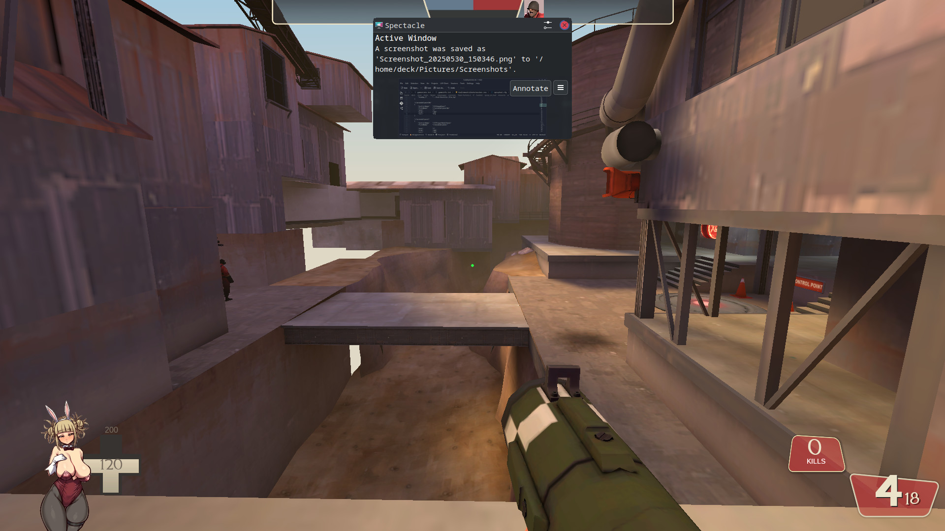 Spray on HUD