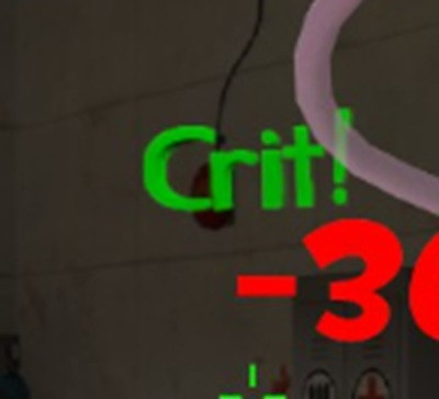 smh2211's funny 3d text crit/minicrit (GREEN crit)