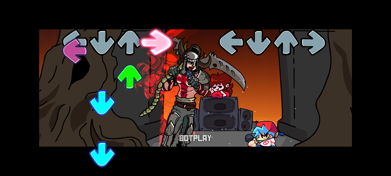 Fnf Mod dante inferno But Chart Characters