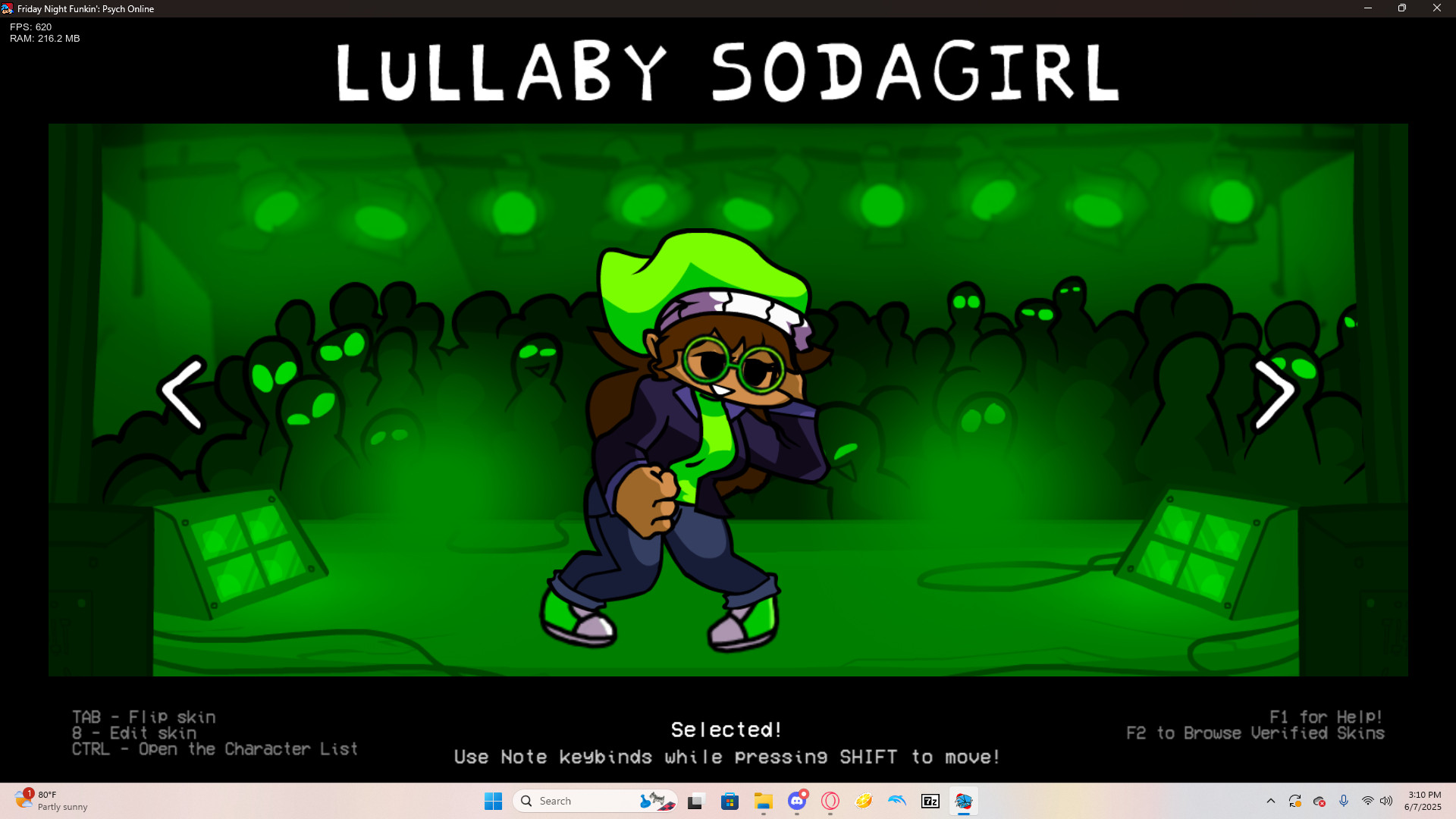Psych Online playable Lullaby SodaGirl