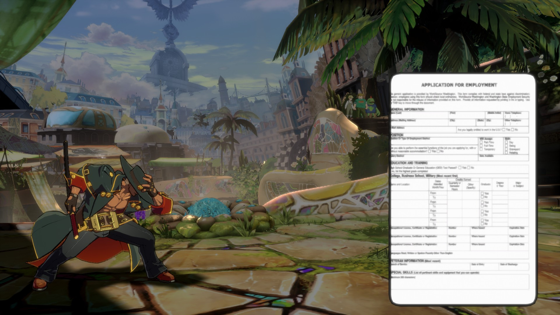 Job Application Mod Job application cards Mod for GUILTY GEAR -STRIVE- | GGST Mods