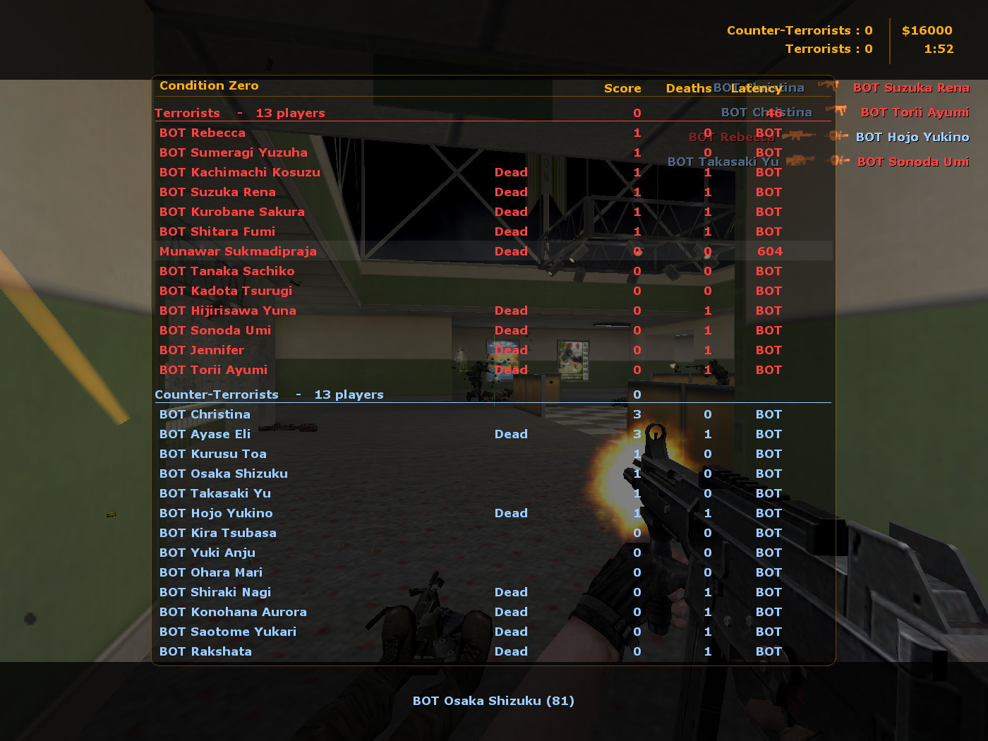 Cs Bot Names Custom BOT Name from Love Live! Mod for Counter-Strike 1.6 | CS1.6 Mods