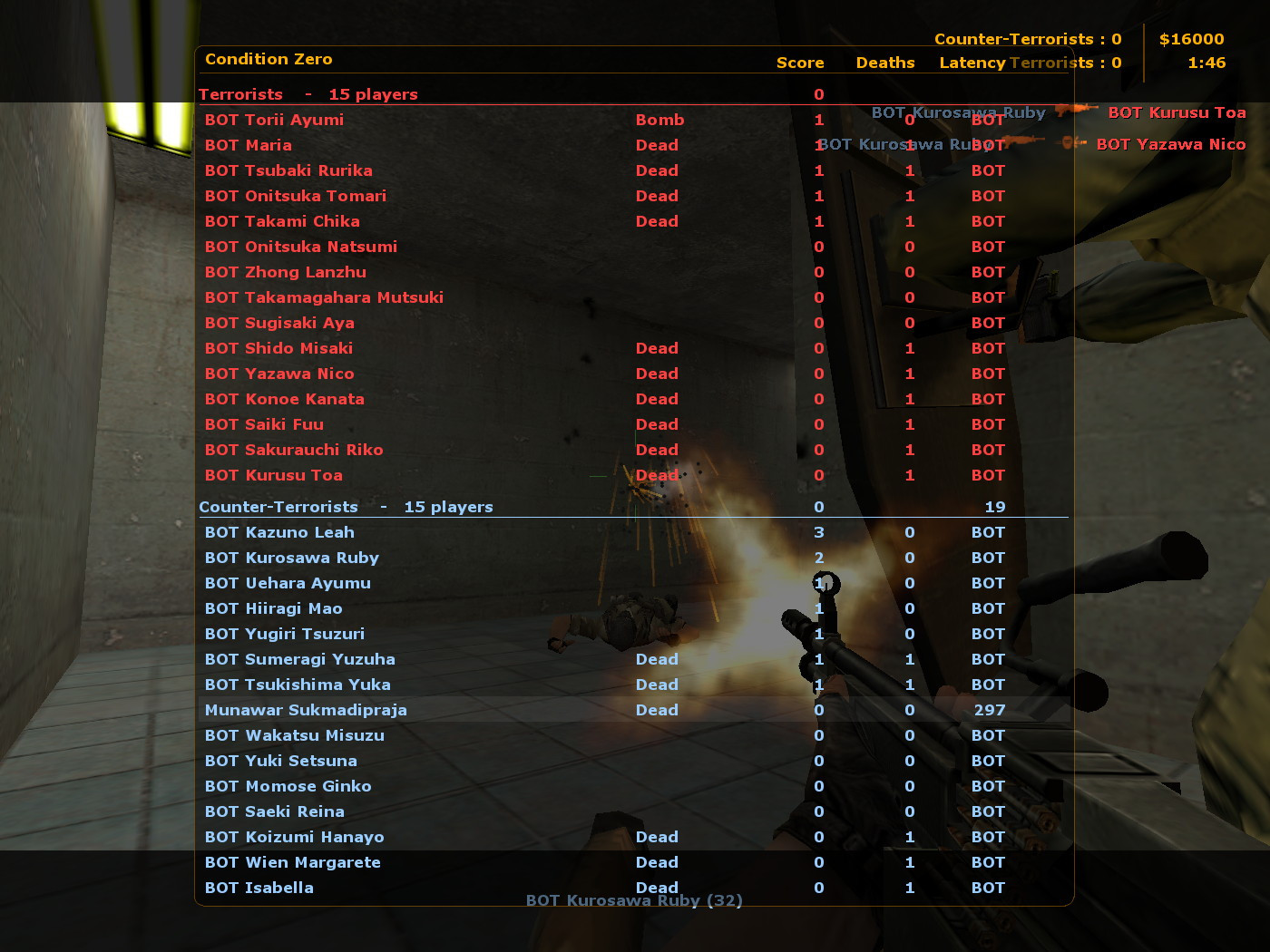 Cs Bot Names Custom BOT Name from Love Live! Mod for Counter-Strike 1.6 | CS1.6 Mods