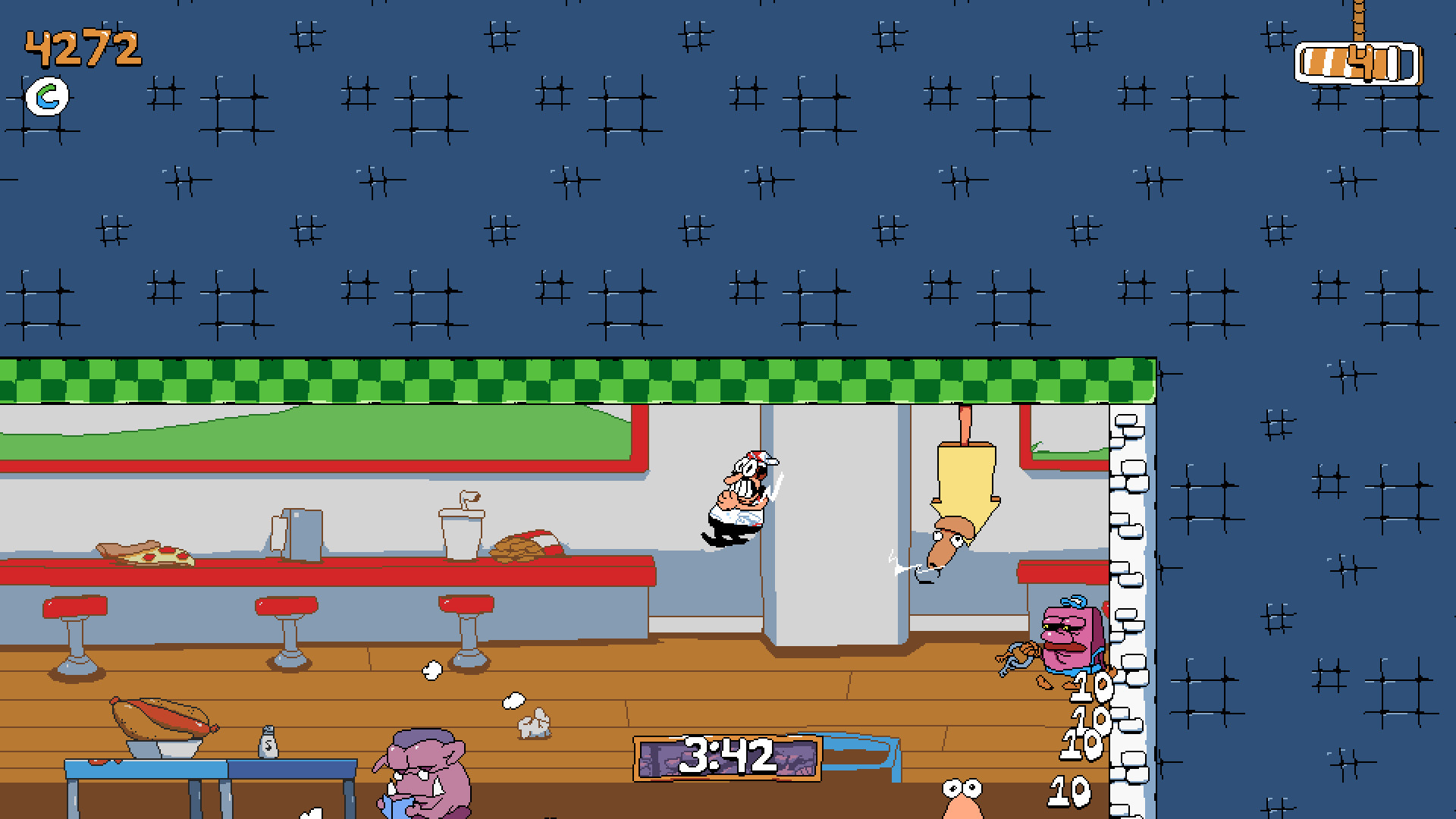 [GMLOADER] Mini HUD Mod for Pizza Tower | PT Mods