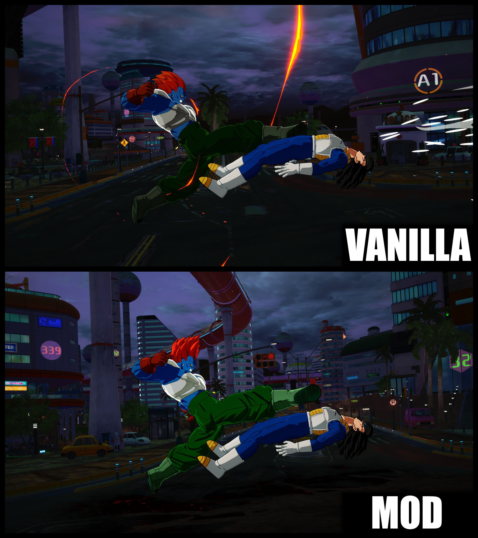 Android 13 color corrected replacer mod for dragon ball sparking