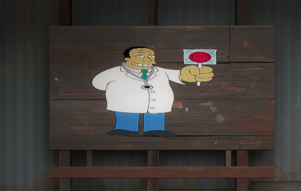 Dr. Hibbert Replaces All Signs