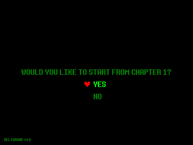 Green Chapter Select Mod for Deltarune | DR Mods