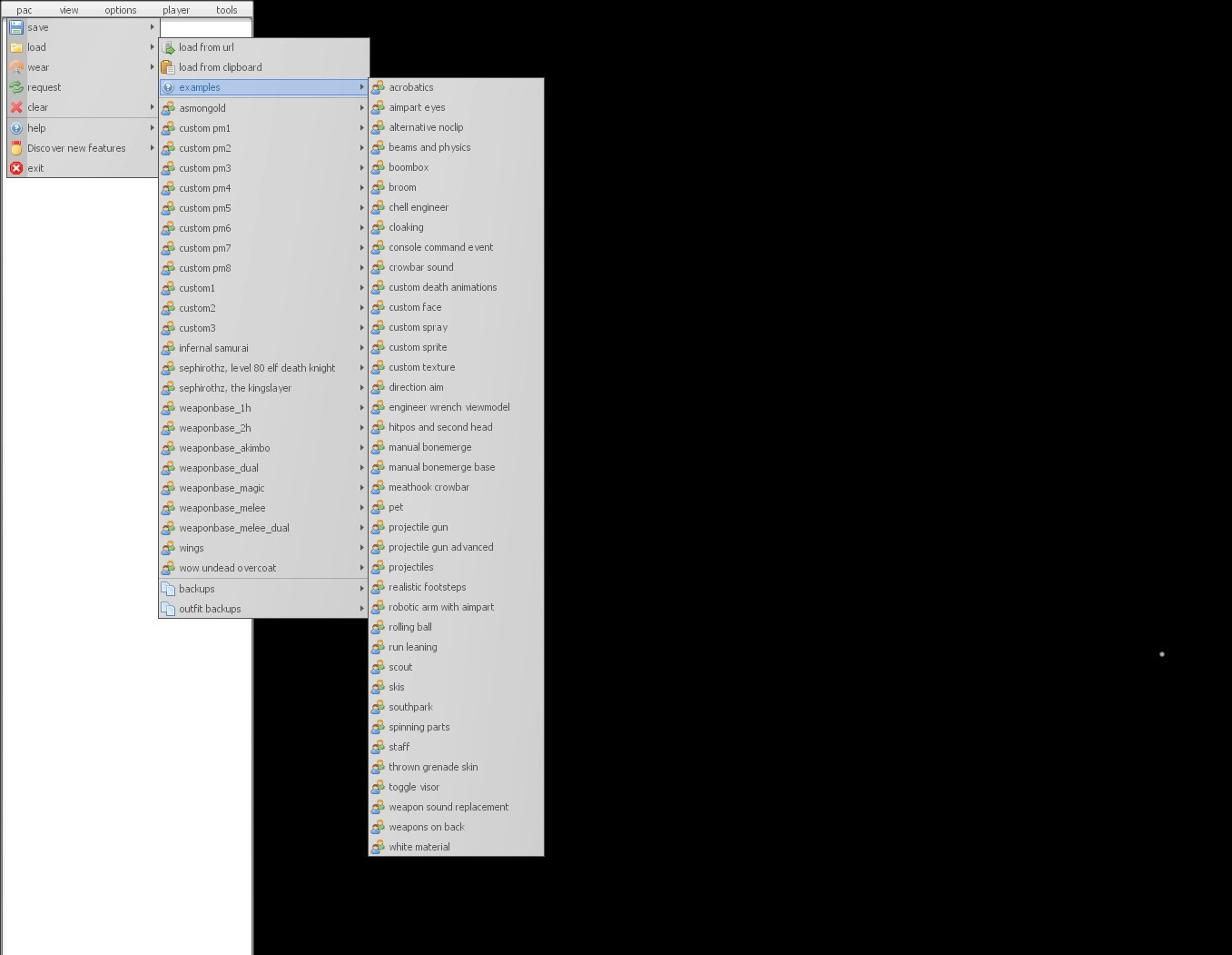 PAC3 Weapon Placeholder Presets Mod for Garry's Mod | GMod Mods
