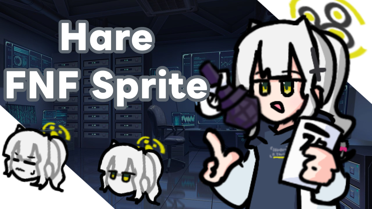 [FNF✕Blue Archive]Hare sprite!