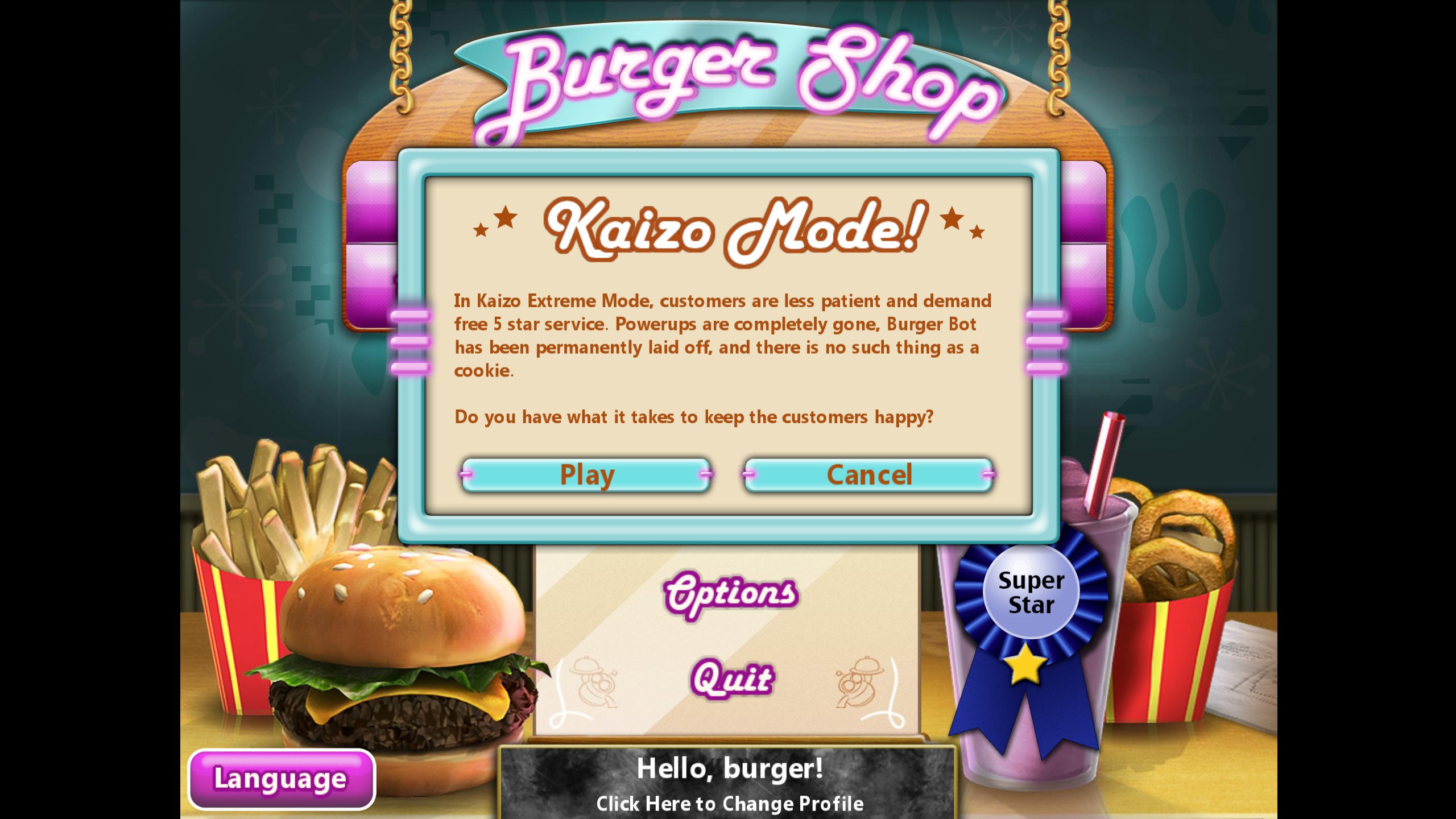 Kaizo Mod Mod for Burger shop BS Mods