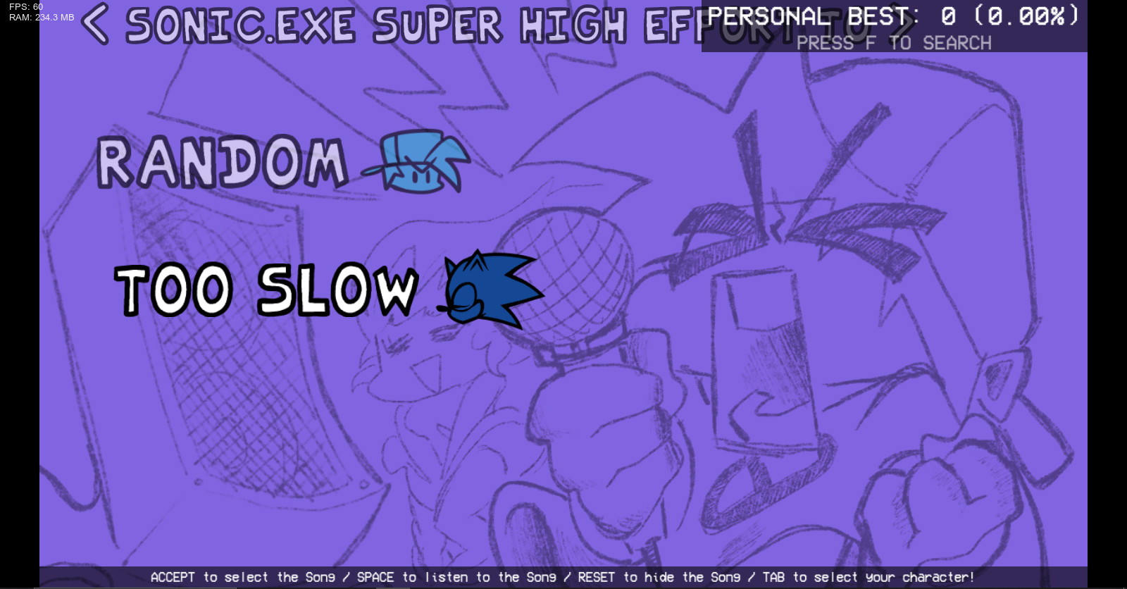 FNF Too Slow Awe Mix Psych Engine y Online