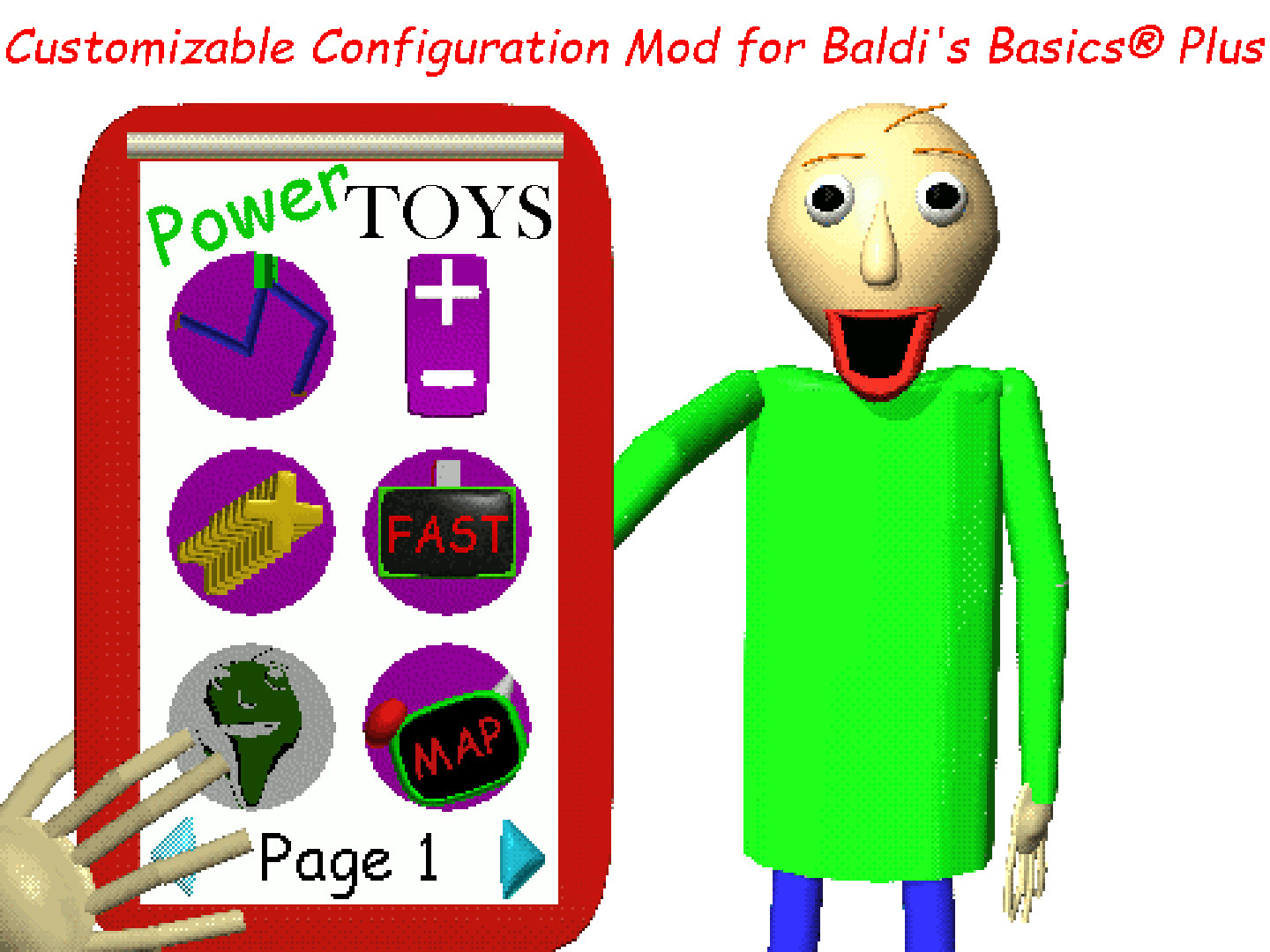 (0.14.X) Baldi's Powertoys Mod for Baldi's Basics | Baldi Mods