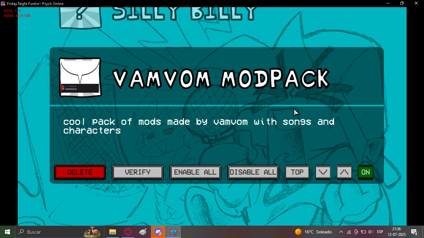 Vamvom Psych Online Modpack Canceled build