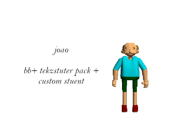 joão texture pack + custom student port (0.11) Mod for Baldi's Basics ...