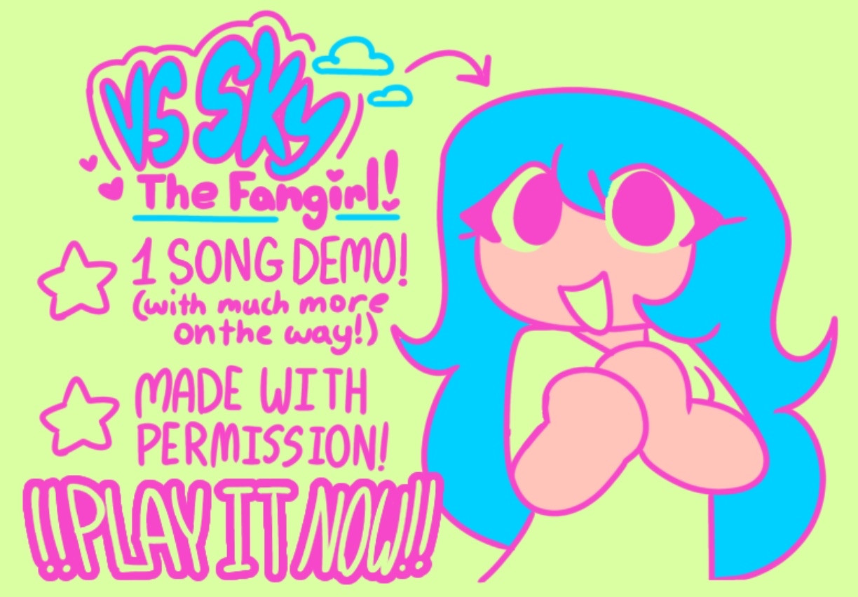 Fnf | Sky the Fangirl | Demo mod
