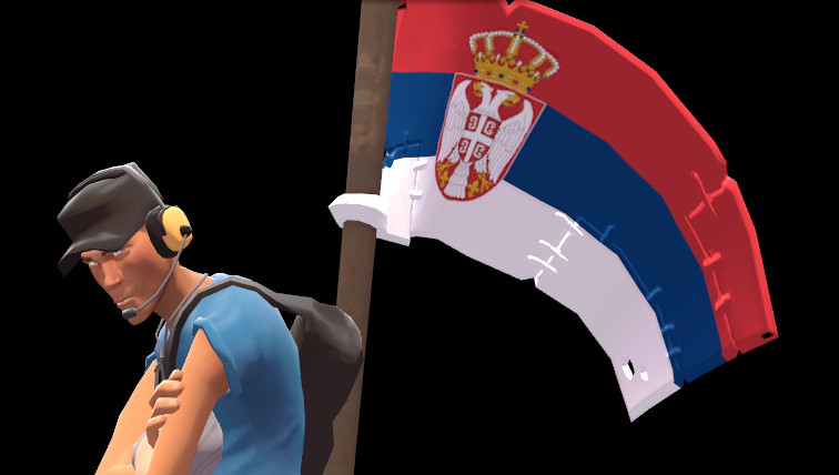 Serbian Flag for Flying Colors