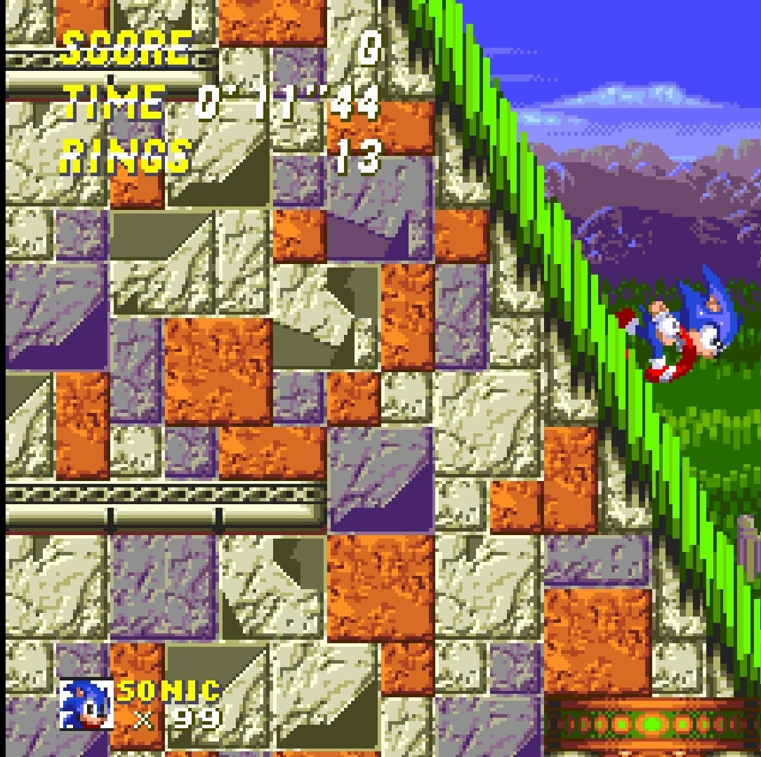 Sonic 2 HUD Style Palette S3 Mod for Sonic 3 A.I.R. | S3AIR Mods