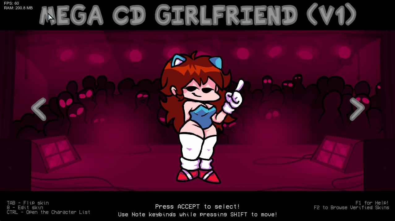 Playable Mega CD Girlfriend for Psych Online