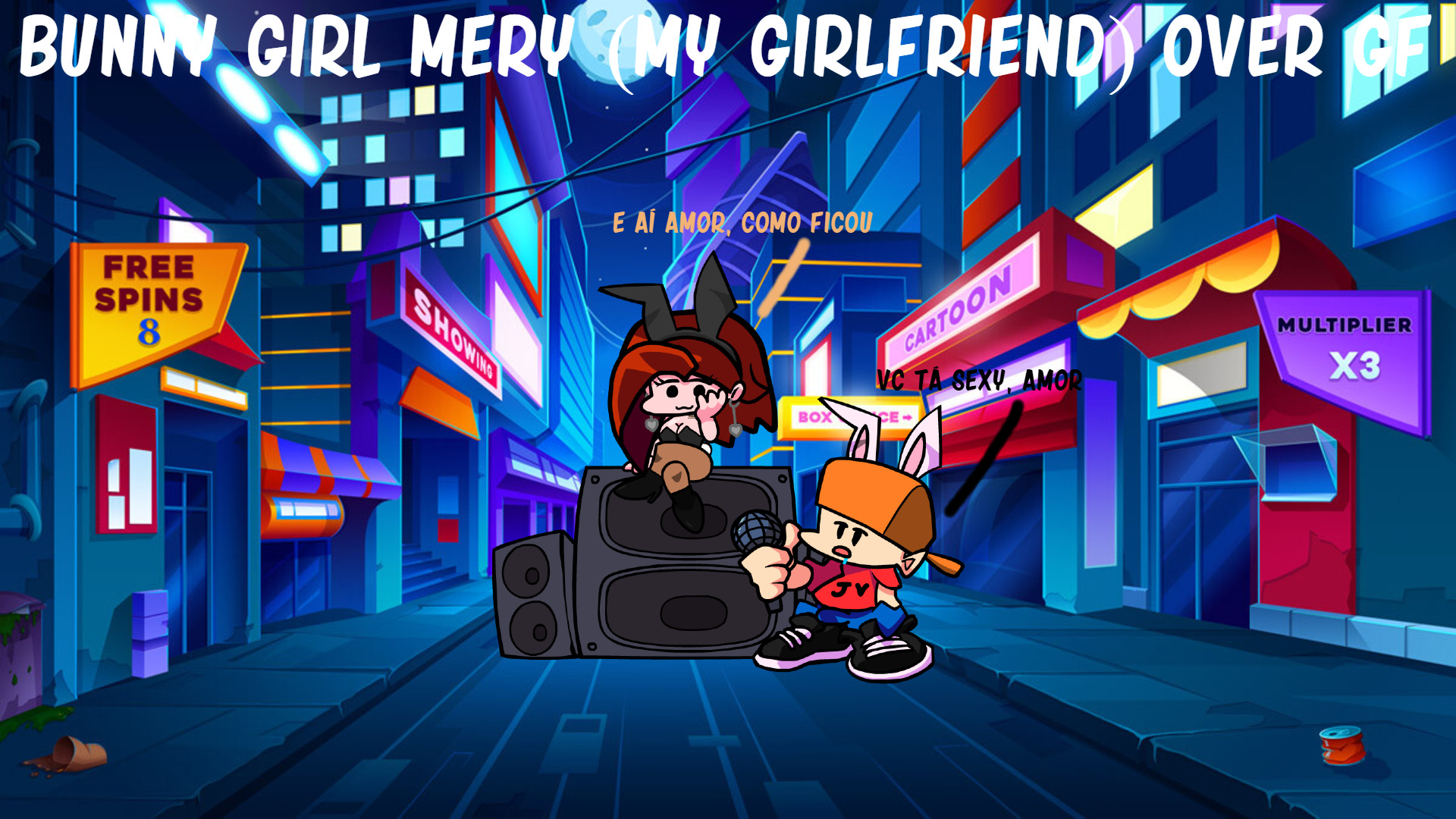 Bunny Girl Mery (My Girlfriend) over GF + FLA
