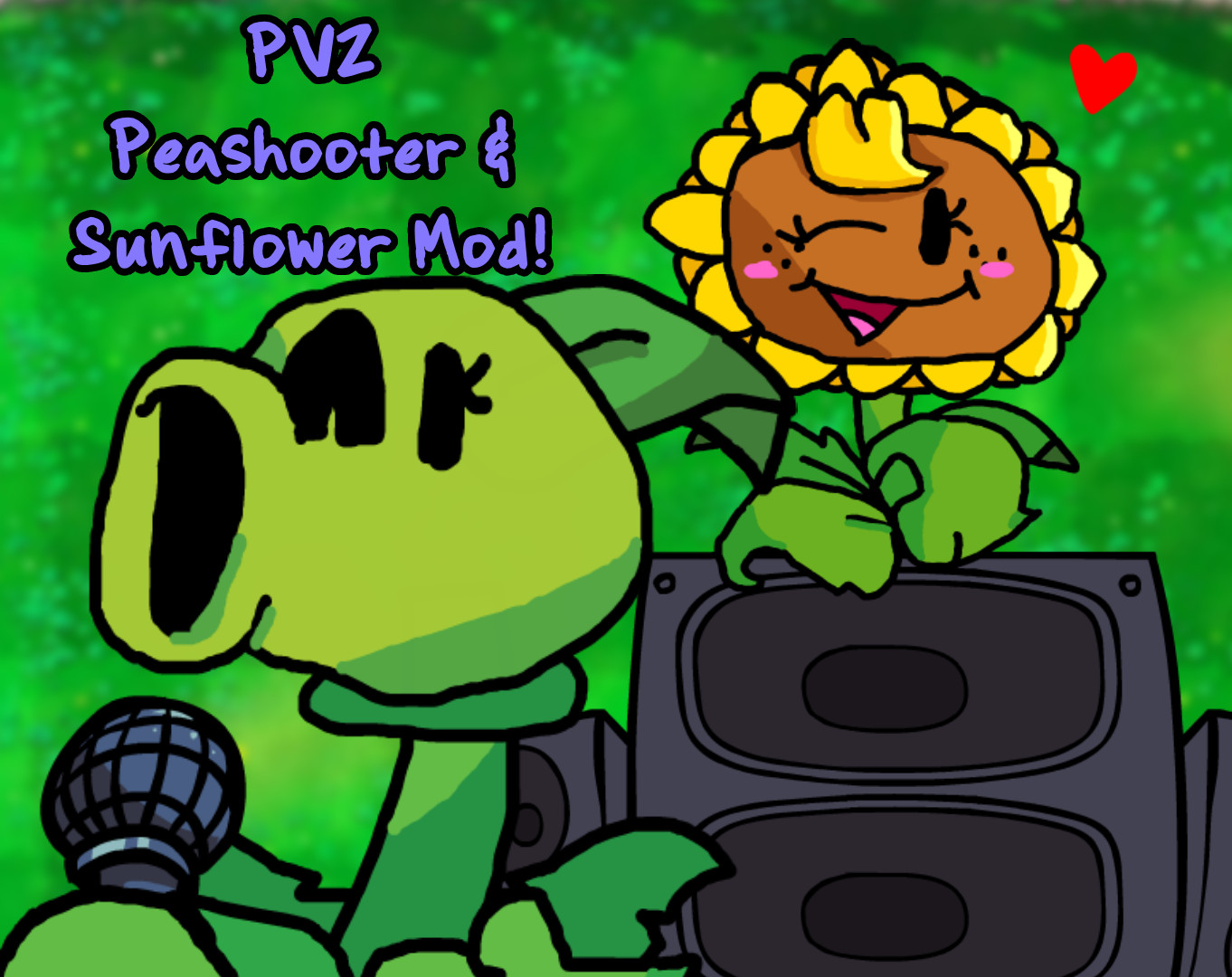 PVZ Peashooter and Sunflower custom characters