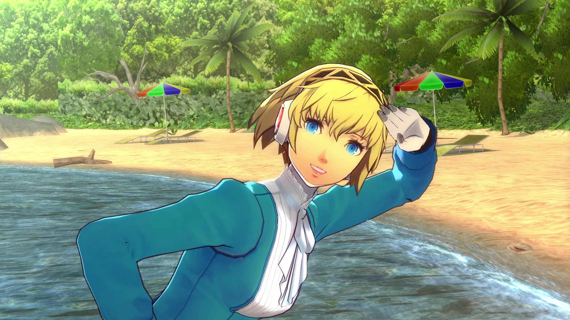 aigis blue dress Persona 3 Aigis figure Summer Dress ver. Happy kuji Prize A Japan Import