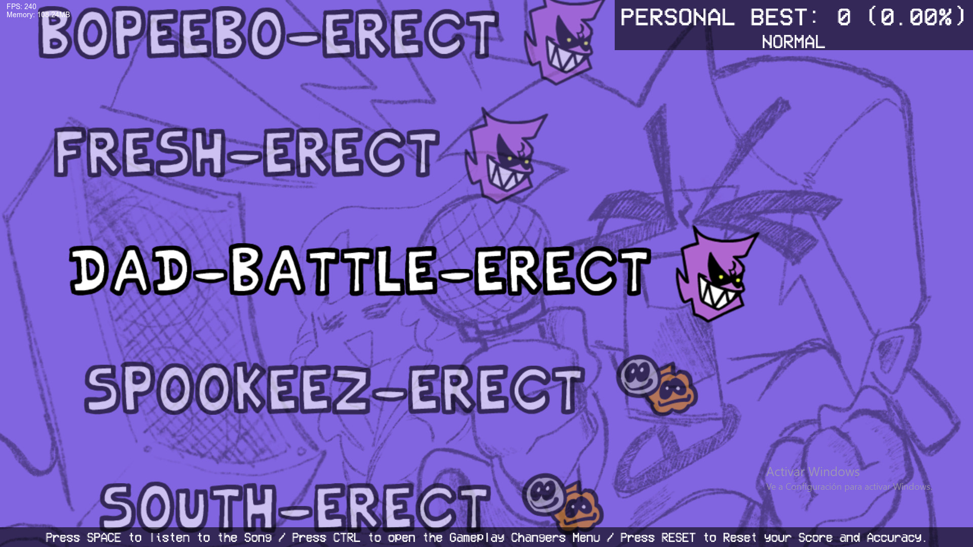 Friday Night Funkin': Erect mixes rechart.