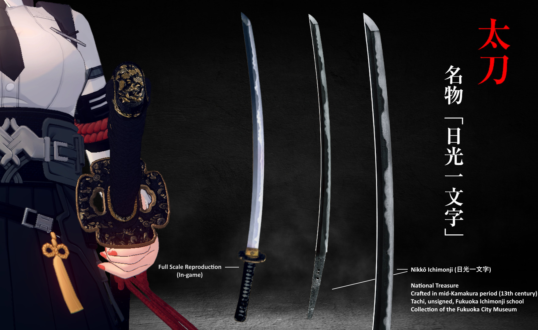 MIYABIKOTOJIページ Miyabi - Nikkō Ichimonji, 日光一文字 (Weapon Mod) Mod for Zenless