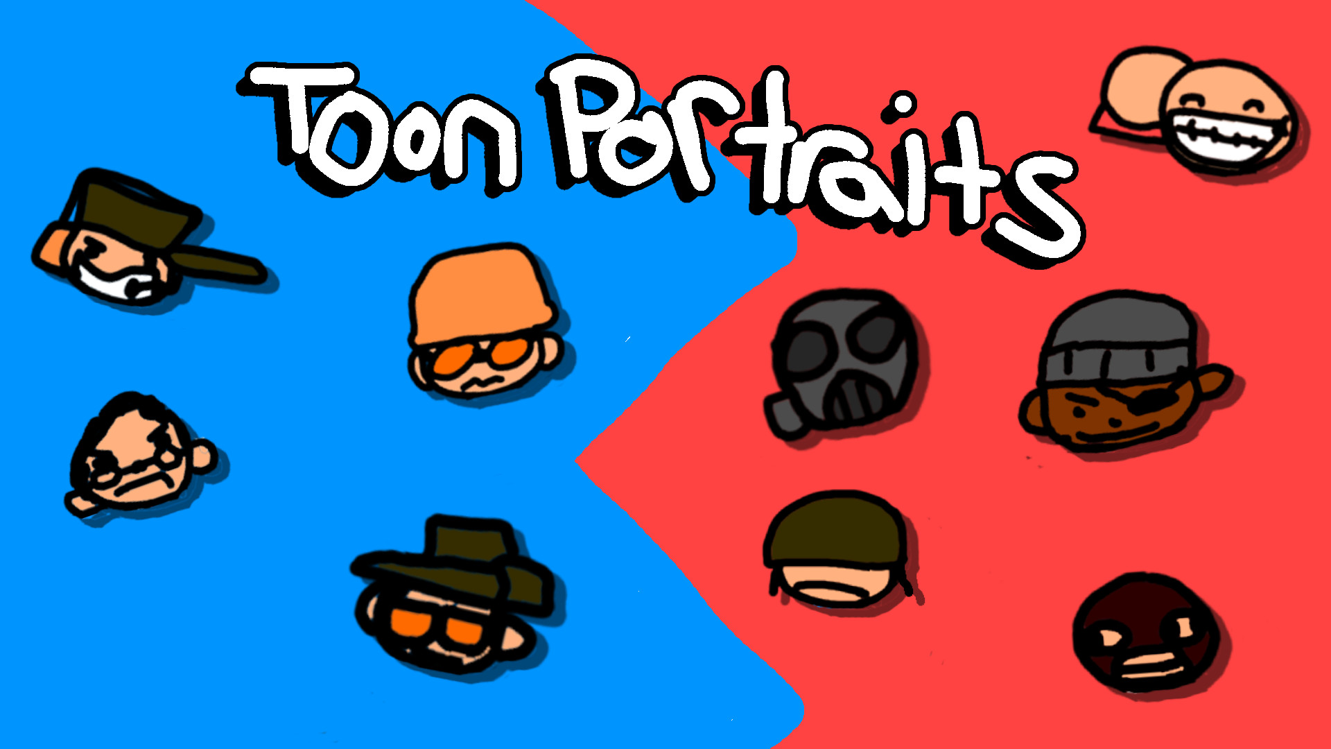 Toon ms paint portraits