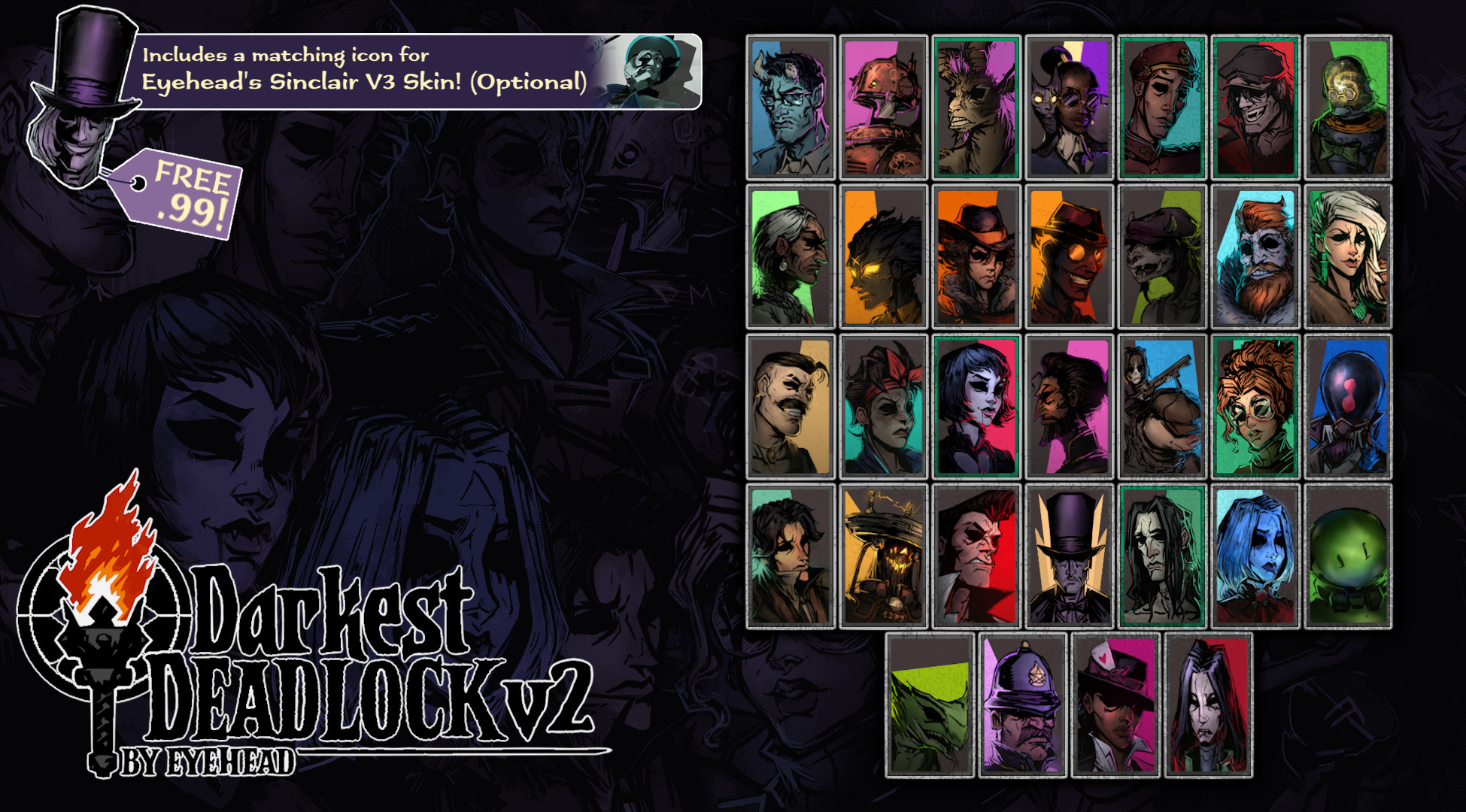 [UPDATE W/ NEW HEROES!] DARKEST DEADLOCK Portraits screenshot