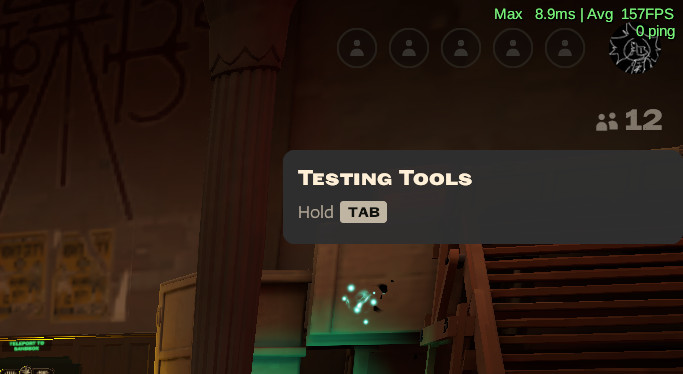 Testing Tools in Hideout screenshot