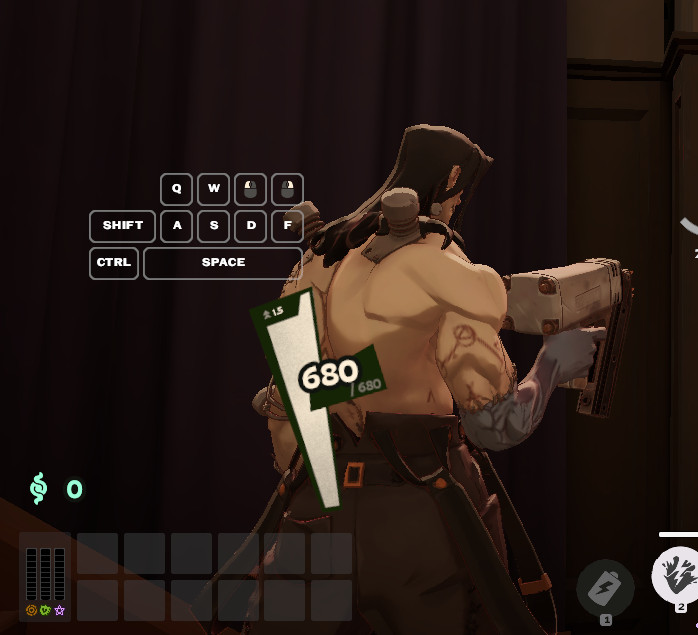 Keyboard input overlay screenshot