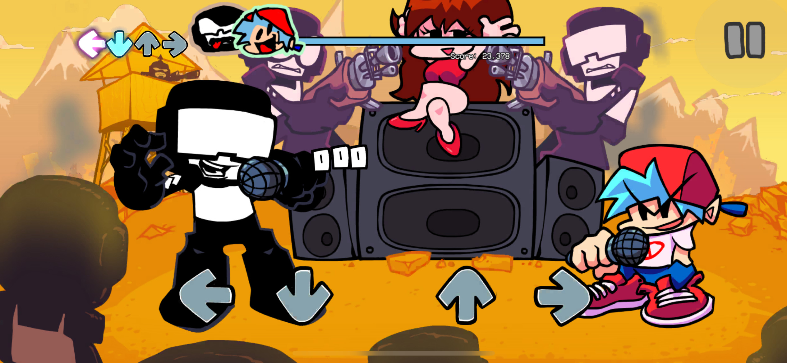 Colored Sticker Icons Mod for Friday Night Funkin' | FNF Mods