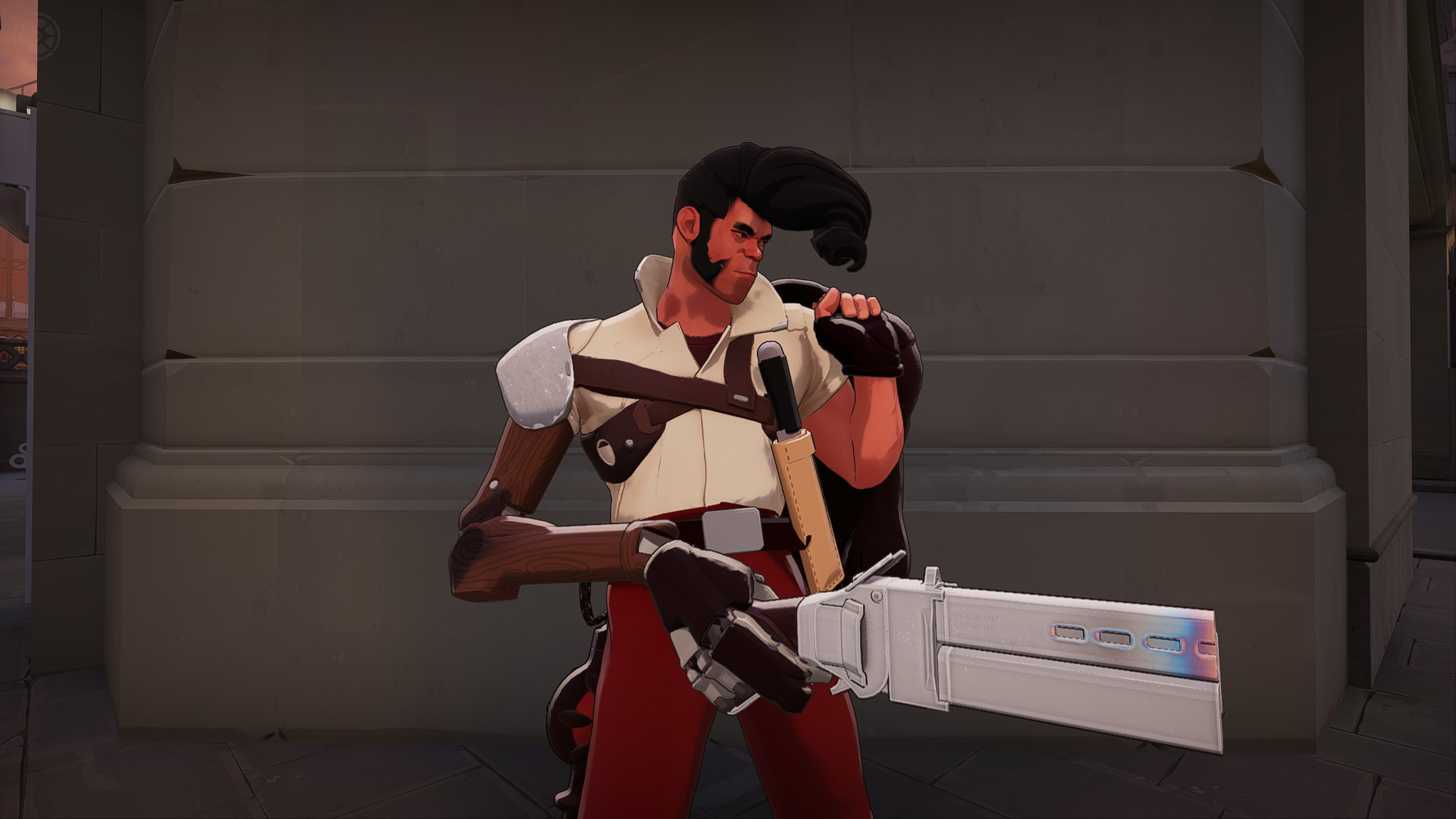 Cream/Blood Red Shiv Recolor