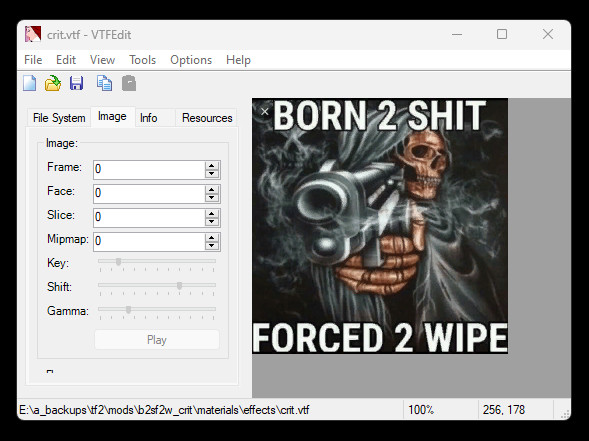 BORN 2 SHIT FORCED 2 WIPE Critical Hit Icon
