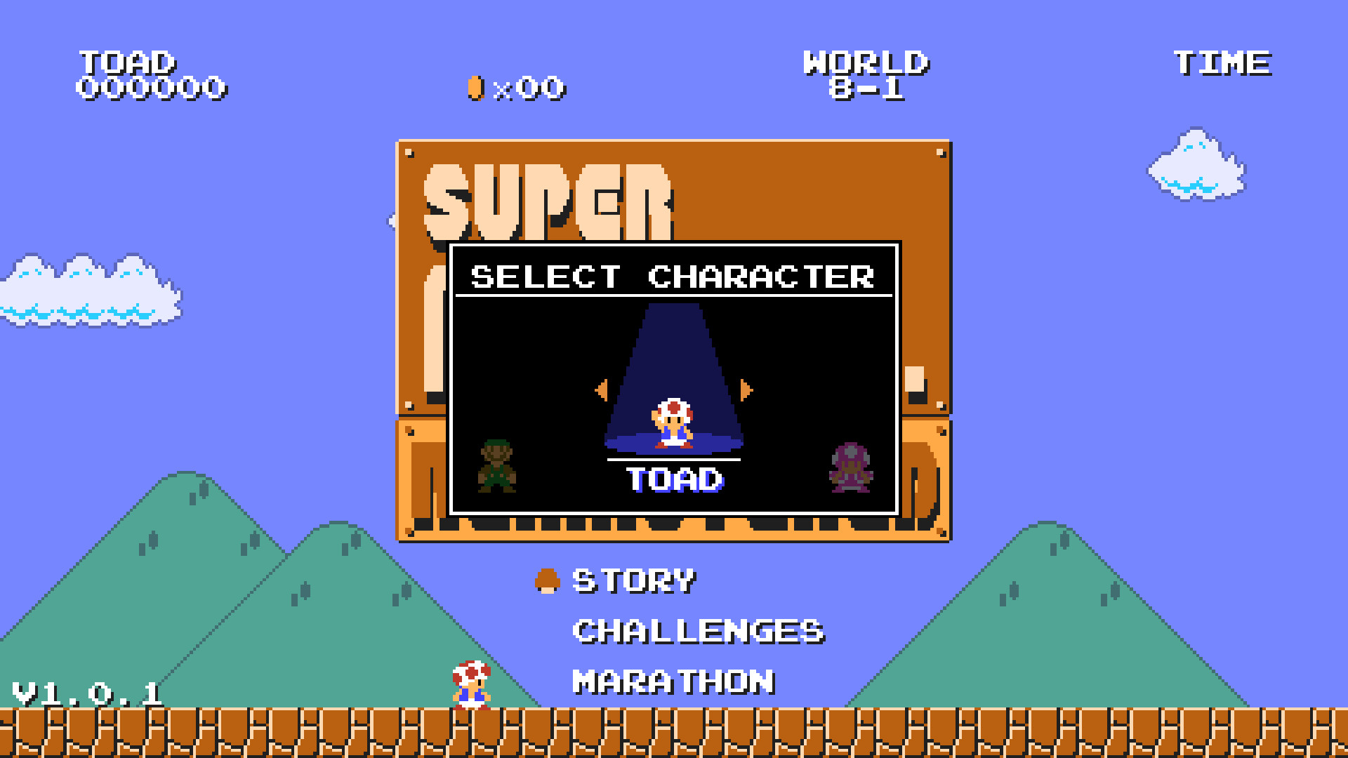 Classic Toad Mod for Super Mario Bros. Remastered [Unofficial] | SMB1R Mods