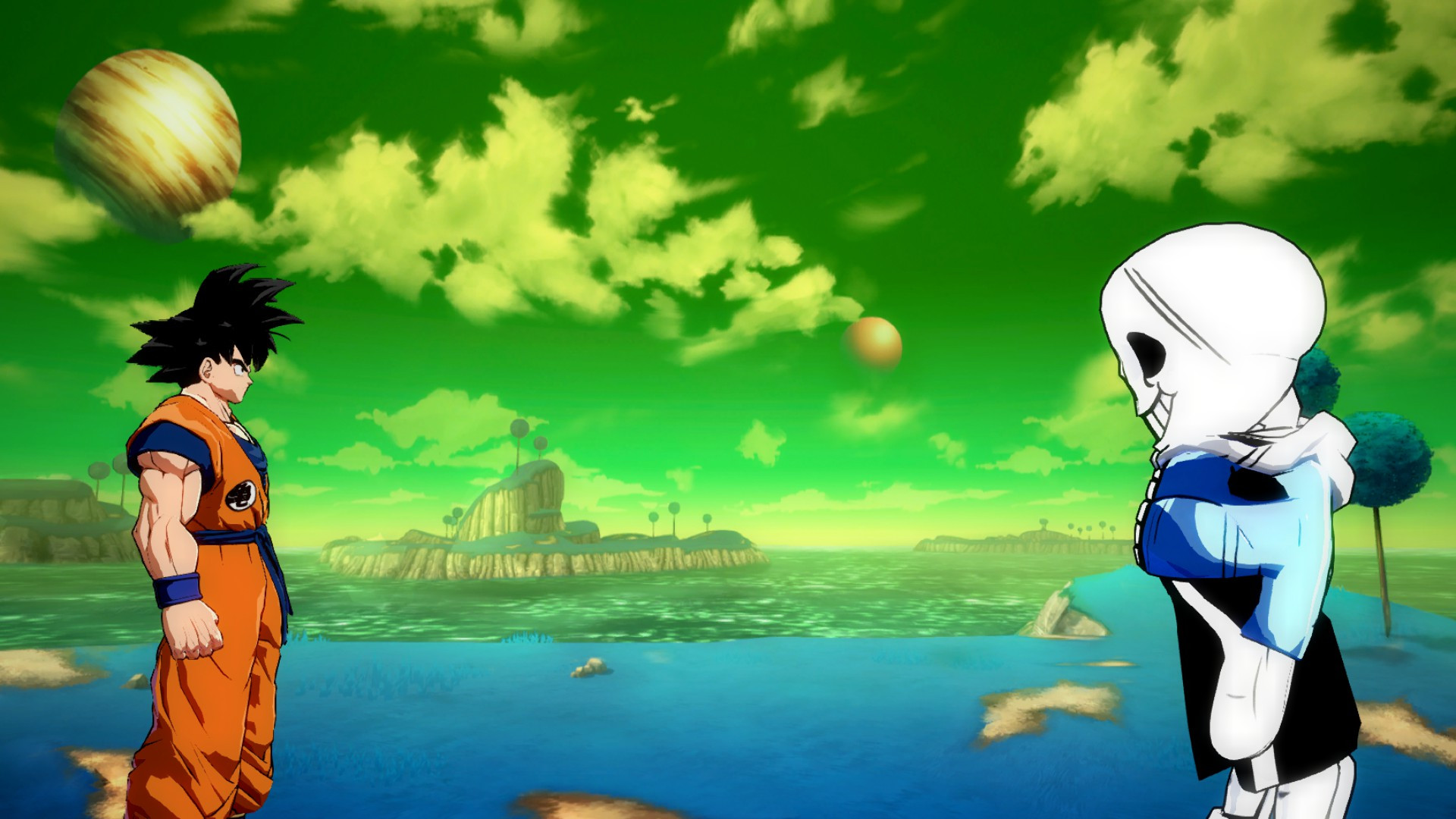 Sans over Freiza Mod for Dragon Ball FighterZ | DB:FZ Mods