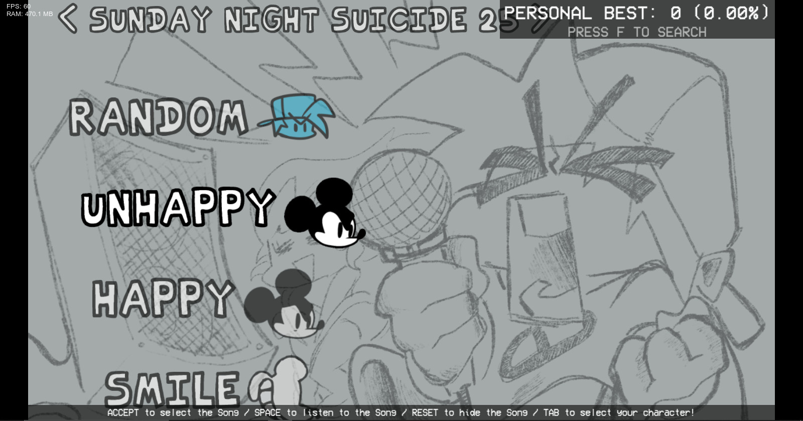 FNF Sunday Night Suicide 2.5 Psych Engine y Online