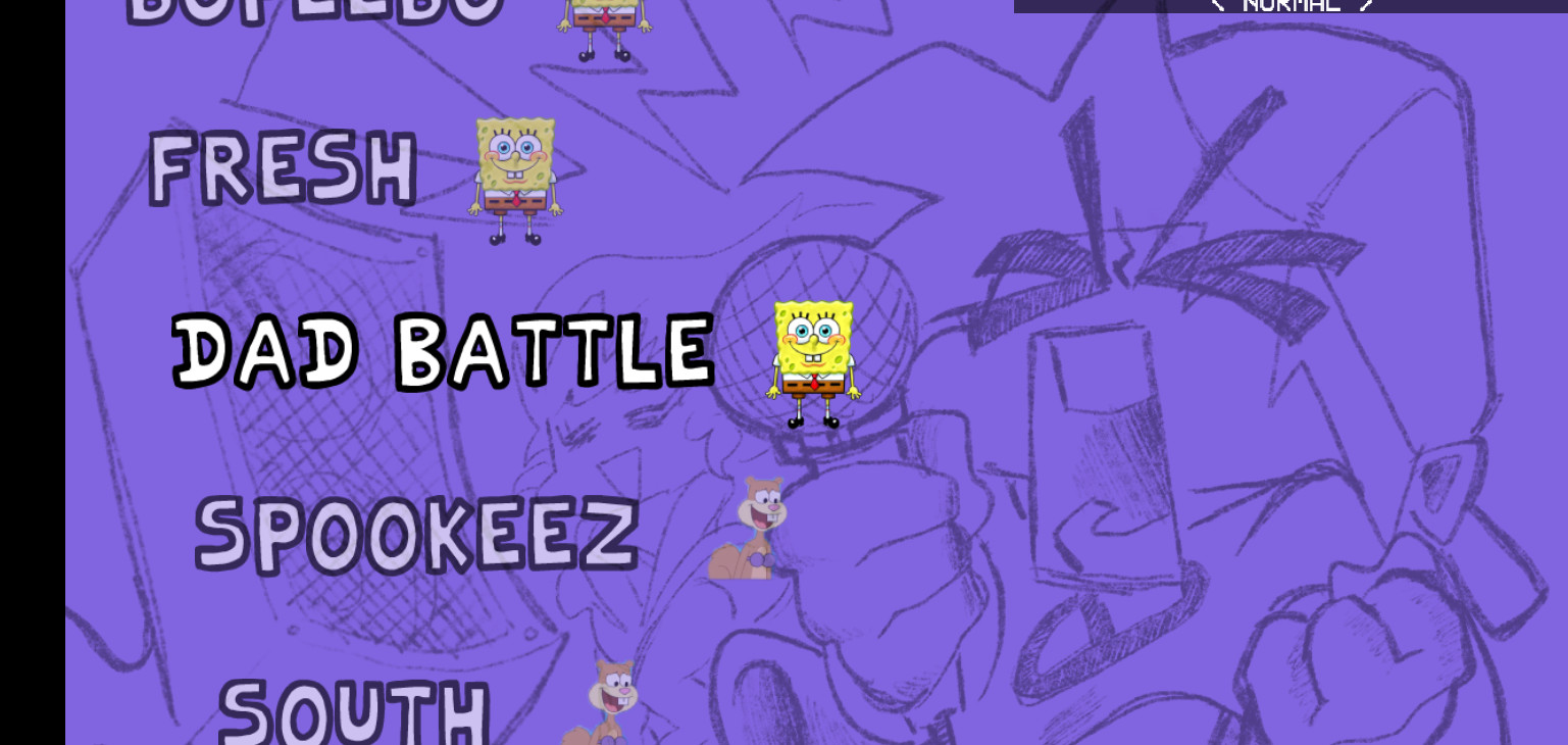 fnf vs spongebob and friends
