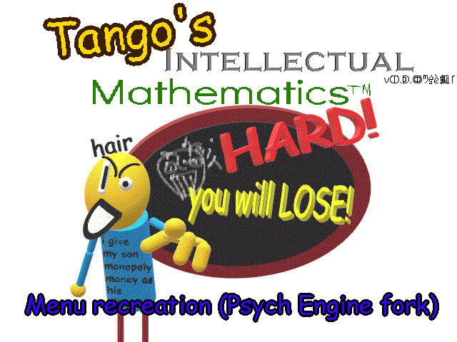 Tango's Intellectual Mathematics menu (recreation)