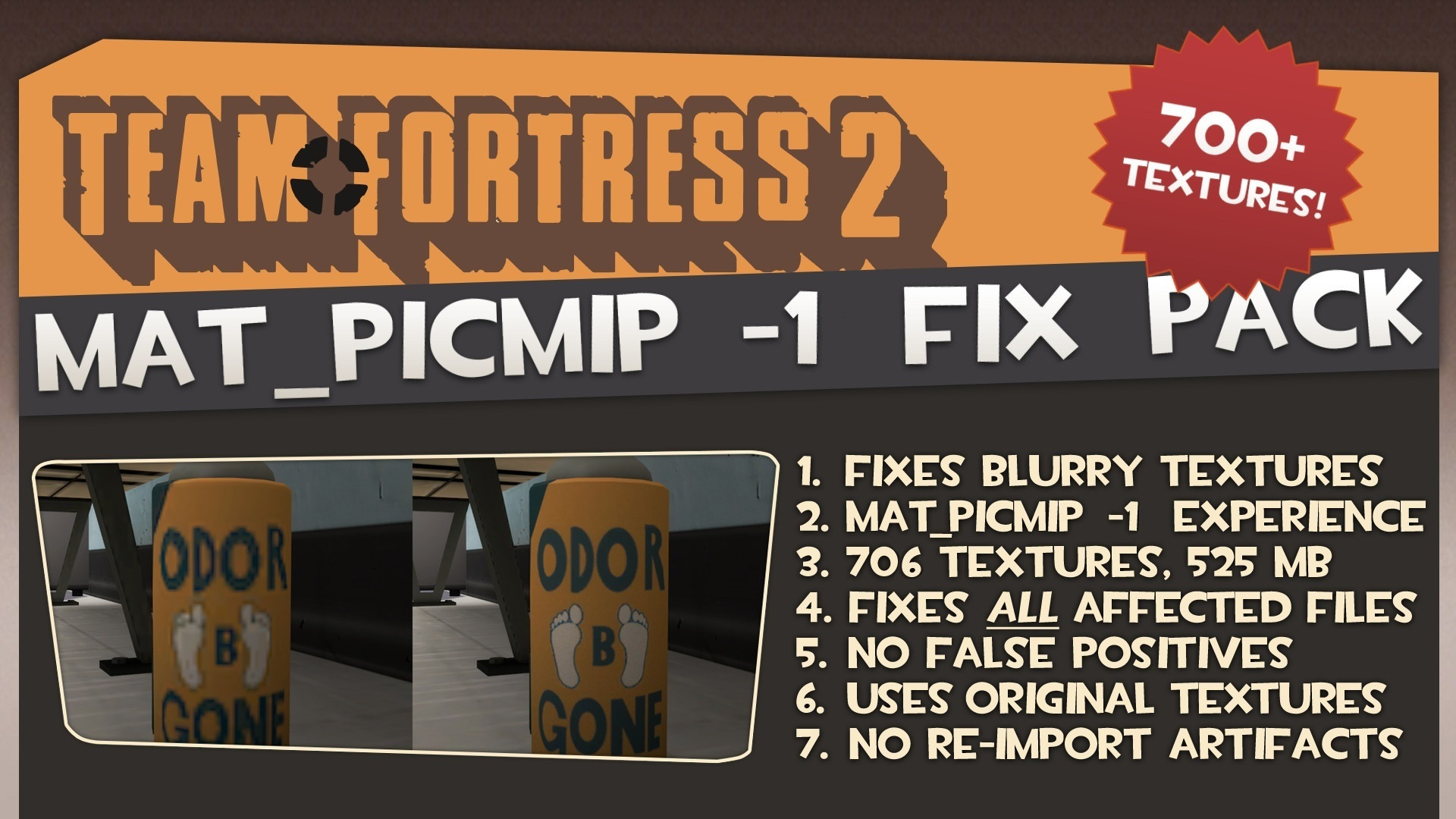 Mat_picmip -1 Fix Pack